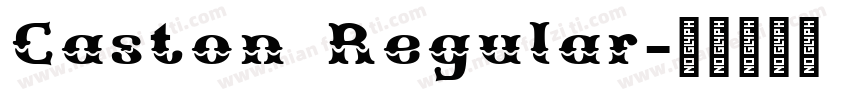 Caston Regular字体转换